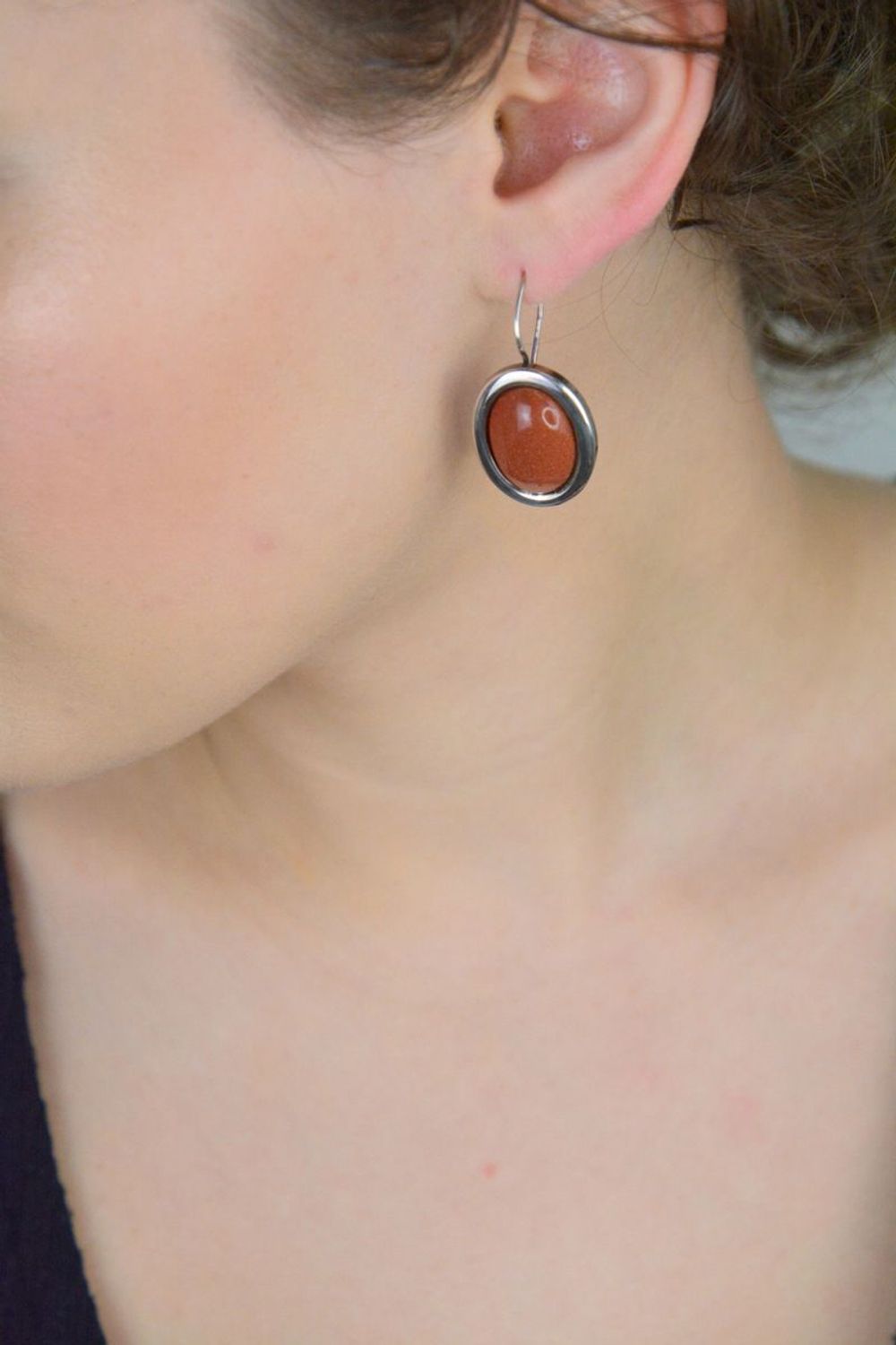 Srebrne kolczyki 925 z piaskiem pustyni ✨ Długość 3,5 cm, waga 7,4 gram, zapięcie na bigiel. Elegancja i kosmiczny blask w jednym. Srebrne duże kolczyki z piaskiem pustyni 🌌  Srebro 9251.jpg